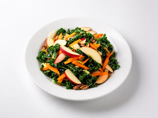 Low FODMAP Apple Carrot Kale Salad