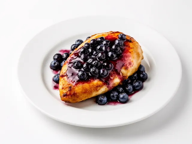 Low FODMAP Blueberry-Glazed Chicken