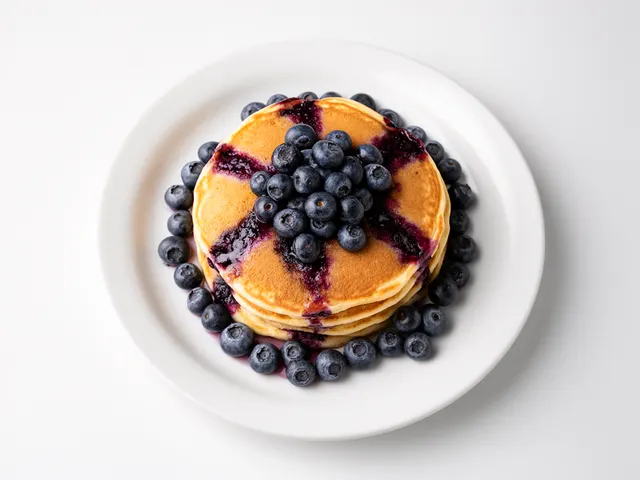 Low FODMAP Blueberry Pancakes
