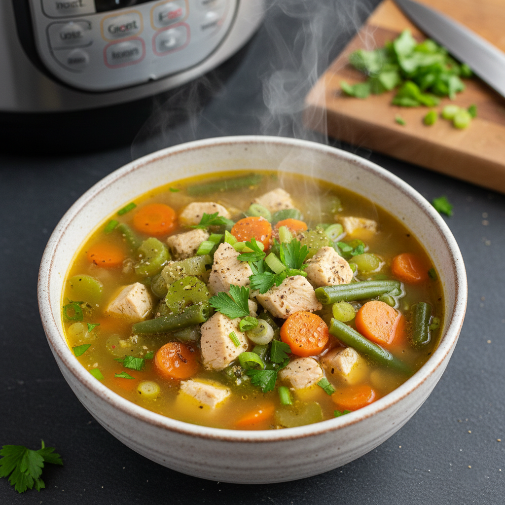 Low FODMAP Instant Pot Chicken Soup