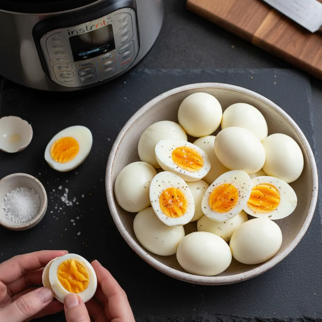 Laag FODMAP Instant Pot Hardgekookte Eieren