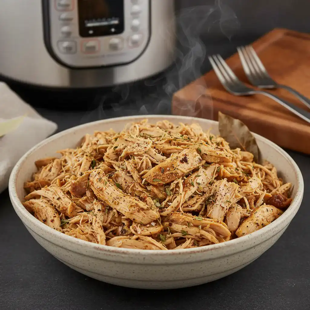 Laag FODMAP Instant Pot Pulled Kip