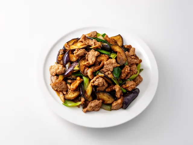 Low FODMAP Pork and Eggplant Stir-Fry
