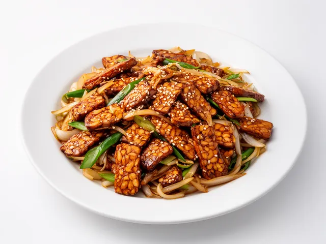 Low FODMAP Sesame Ginger Tempeh Stir-Fry